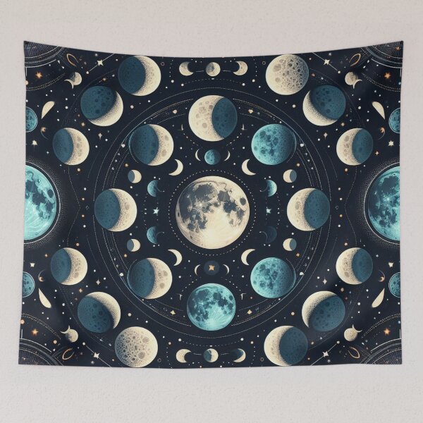 Item preview, Enchanted Moon: Celestial Pattern designed and sold by Rui Fernandes.
