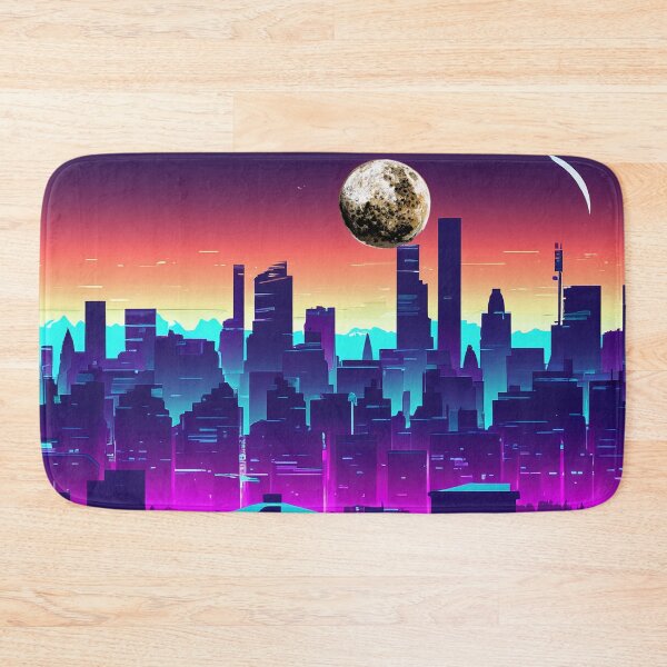 Item preview, Neon Crumpet Moonrise Over City designed and sold by LionBrew.