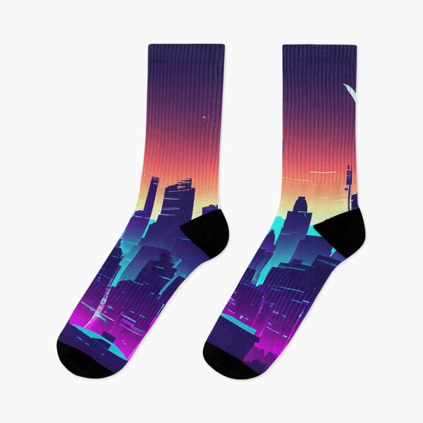 Item preview, Neon Crumpet Moonrise Over City designed and sold by LionBrew.