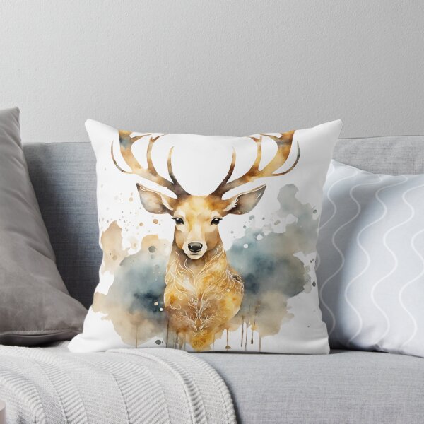 Item preview, watercolor deer designed and sold by Lunaawga.