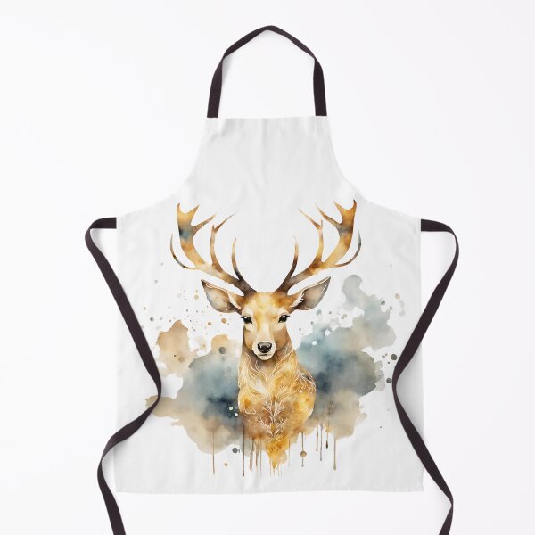 Item preview, watercolor deer designed and sold by Lunaawga.