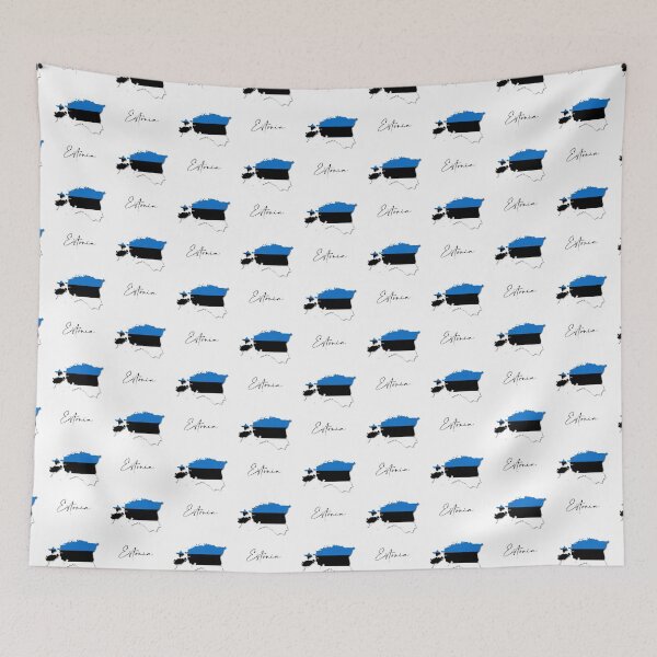 Item preview, Estonia Country Map and Flag Tallin Europe designed and sold by dk-design85.