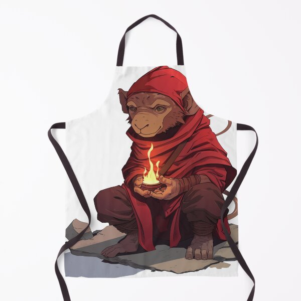 Item preview, Serene Monkey Monk with Mystic Flame designed and sold by dungeonwarriors.