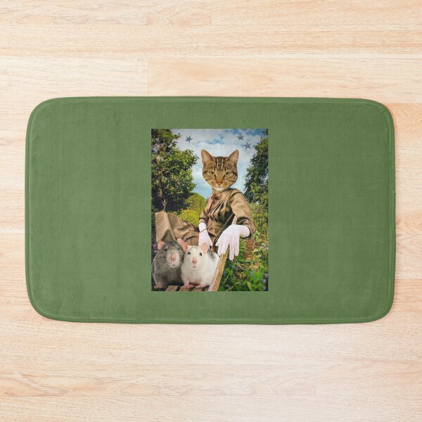 Item preview, Tabby Cat with Rats - 'Mind If I Sit Here?' designed and sold by Nikki Fortuin Arts & Crafts.