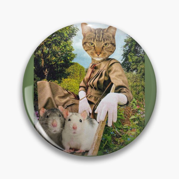 Item preview, Tabby Cat with Rats - 'Mind If I Sit Here?' designed and sold by Nikki Fortuin Arts & Crafts.