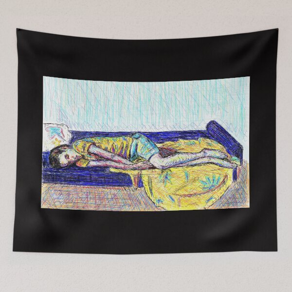 Item preview, Boy sleeping on the sofa bed designed and sold by SHARON NAKAR.