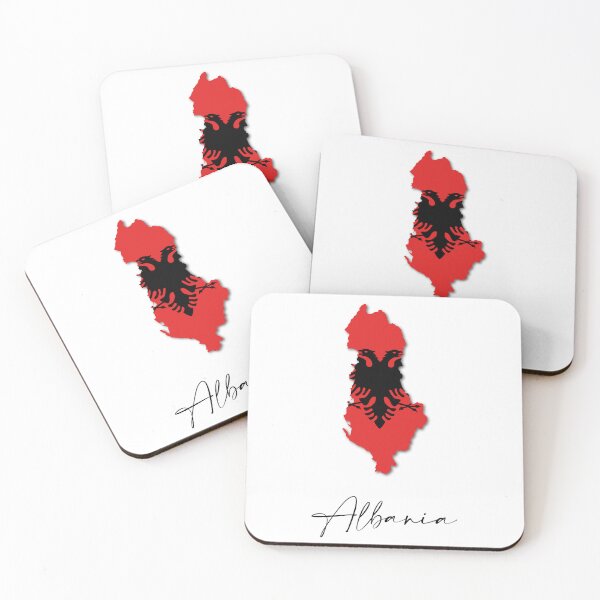 Item preview, Albania Country Map and Flag Tirana Europe designed and sold by dk-design85.