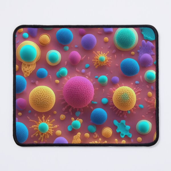Item preview, Colorful 3D Rendered Illustration of Various Microbes designed and sold by Rostislav Bouda.