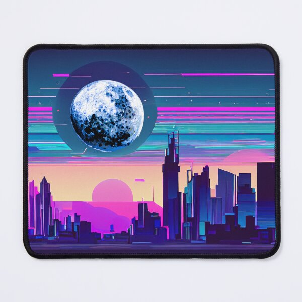 Item preview, Neon Crumpet Moonrise Over City designed and sold by LionBrew.