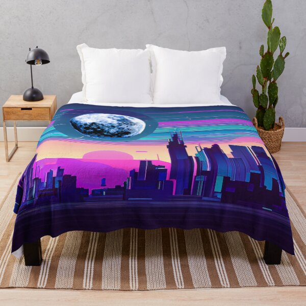 Item preview, Neon Crumpet Moonrise Over City designed and sold by LionBrew.