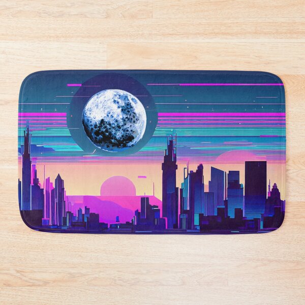 Item preview, Neon Crumpet Moonrise Over City designed and sold by LionBrew.
