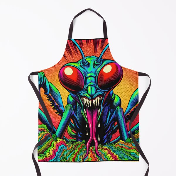 Item preview, Giant Psychedelic Praying Mantis Monster Tripping Out designed and sold by AIPixelMaster.