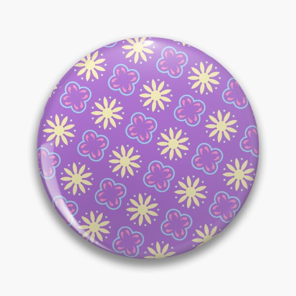 Item preview, Purple Colorful Budding Flowers Spotted Unlimited Ornaments Pattern designed and sold by Alchemy-A-La-G.