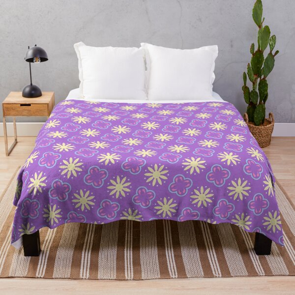 Item preview, Purple Colorful Budding Flowers Spotted Unlimited Ornaments Pattern designed and sold by Alchemy-A-La-G.