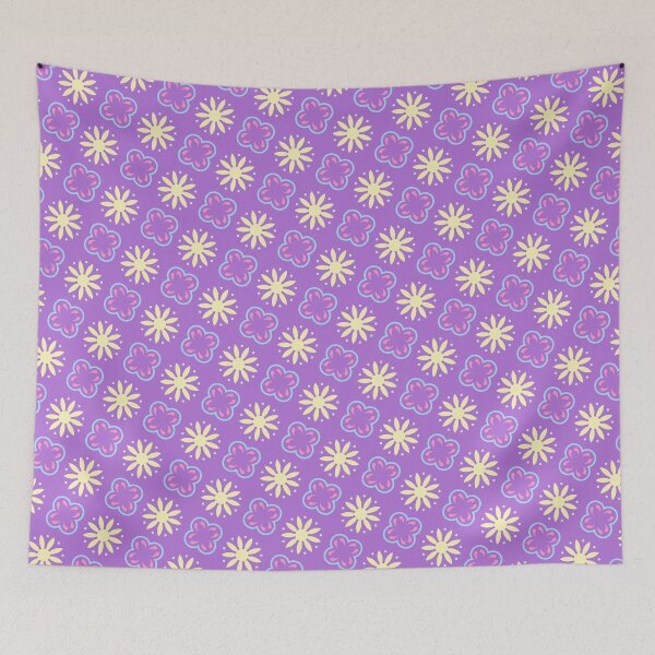 Item preview, Purple Colorful Budding Flowers Spotted Unlimited Ornaments Pattern designed and sold by Alchemy-A-La-G.