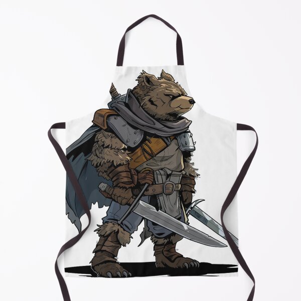Item preview, Stoic Bear Warrior Wielding a Longsword designed and sold by dungeonwarriors.