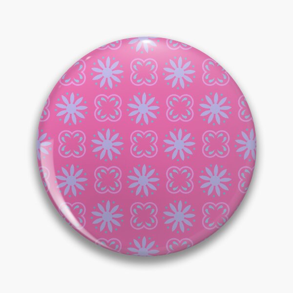 Item preview, Pink & Purple Budding Flowers Spotted Unlimited Ornaments Pattern designed and sold by Alchemy-A-La-G.
