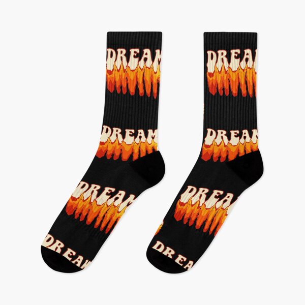 Item preview, Dream fire melting text yellow orange designed and sold by vyascreations.