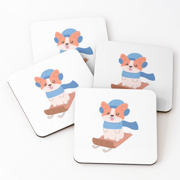 Item preview, Sledding Corgi designed and sold by SideQuestDoodles.