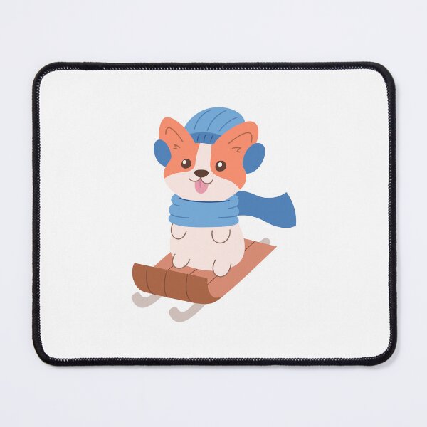 Item preview, Sledding Corgi designed and sold by SideQuestDoodles.
