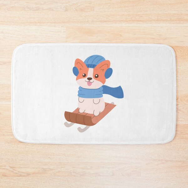 Item preview, Sledding Corgi designed and sold by SideQuestDoodles.