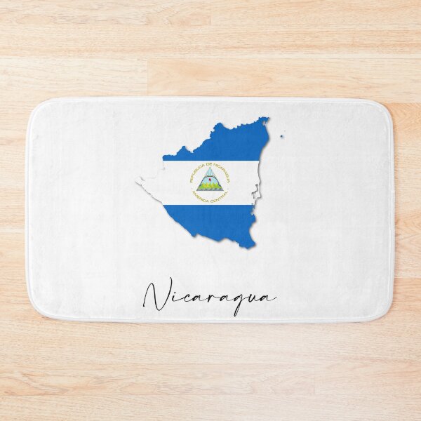 Item preview, Nicaragua Country Map and Flag Managua Central America designed and sold by dk-design85.