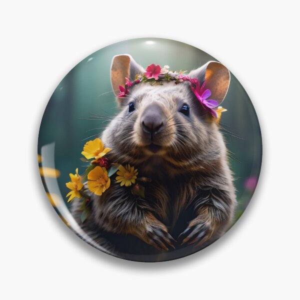 Item preview, Cute Happy Smiling Wombat designed and sold by TheArtOfPat.