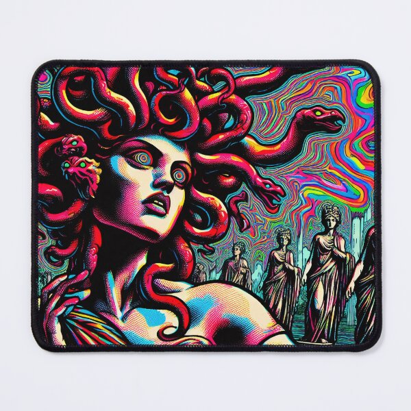 Item preview, Trippy Psychedelic Medusa's Statue Collection designed and sold by AIPixelMaster.