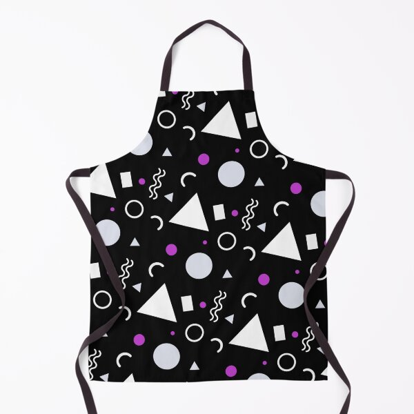 Item preview, Purple & White Geometric Shapes Black Unlimited Ornaments Pattern designed and sold by Alchemy-A-La-G.