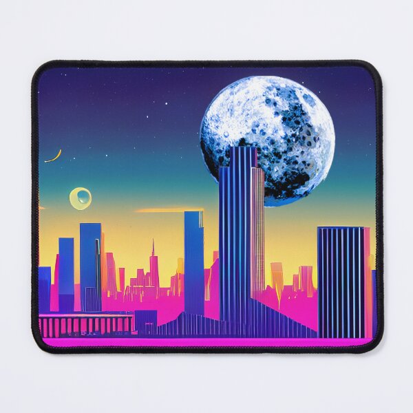 Item preview, Neon Crumpet Moonrise Over City designed and sold by LionBrew.