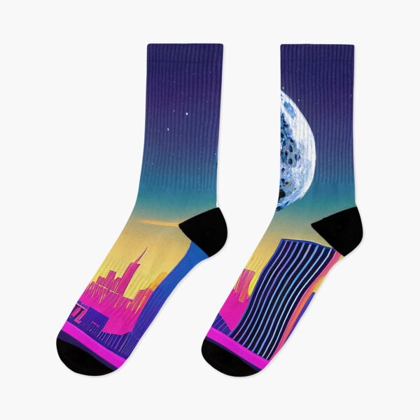 Item preview, Neon Crumpet Moonrise Over City designed and sold by LionBrew.