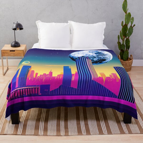 Item preview, Neon Crumpet Moonrise Over City designed and sold by LionBrew.
