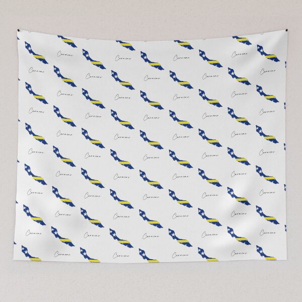 Item preview, Curacao Country Map and Flag Caribbean Central America designed and sold by dk-design85.