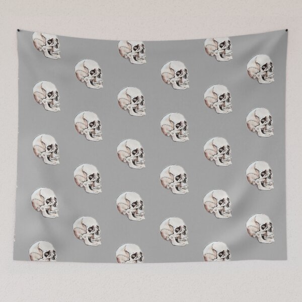 Item preview, Human Skull Drawing designed and sold by MaryGibsonArt.