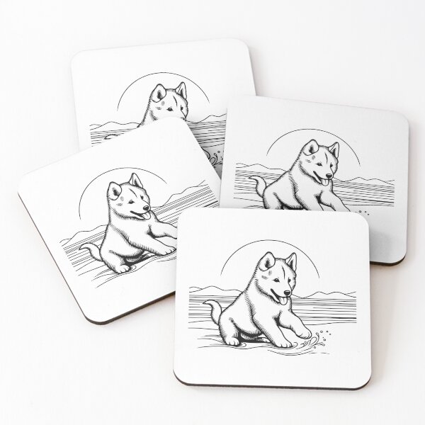 Item preview, Puppy Playing @ the Beach designed and sold by DesignsByKazu.