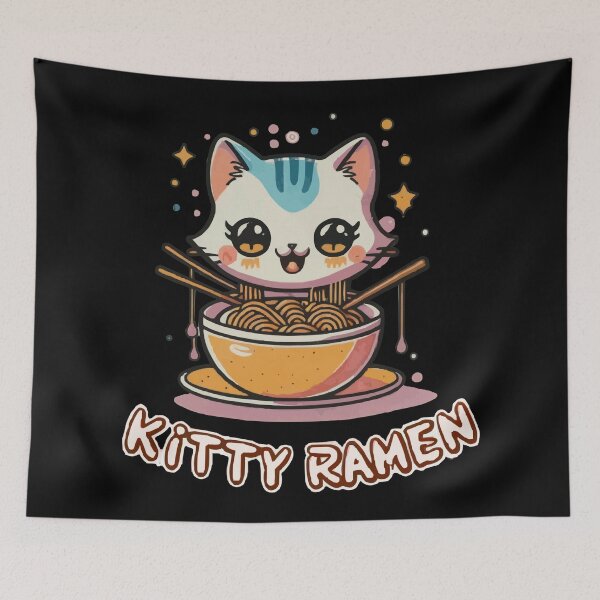 Item preview, Kitty Ramen designed and sold by UrbanChillz.