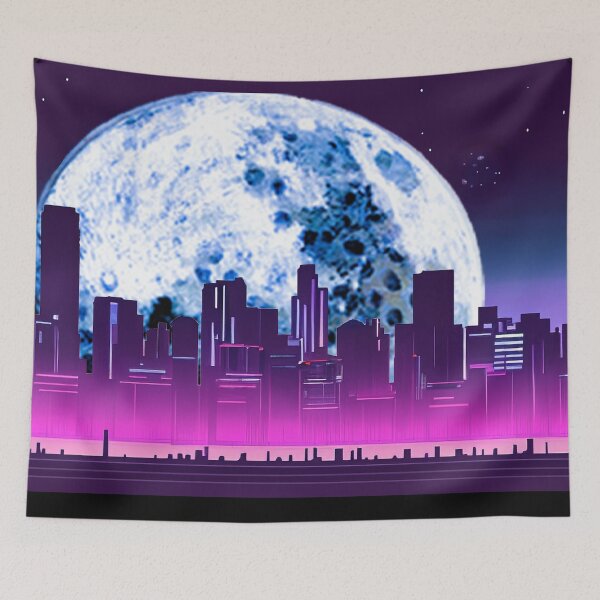 Item preview, Neon Crumpet Moonrise Over City designed and sold by LionBrew.