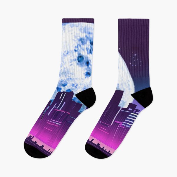 Item preview, Neon Crumpet Moonrise Over City designed and sold by LionBrew.