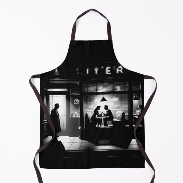 Item preview, Diner Enigma: Noir Scene with a Side of Mystery designed and sold by TeeTown Treasure.