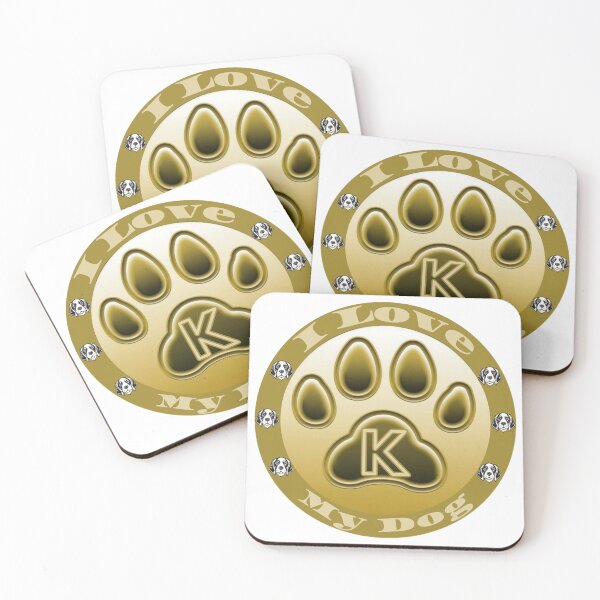 Item preview, Love Dog "K" designed and sold by RAA-Logo-Image.