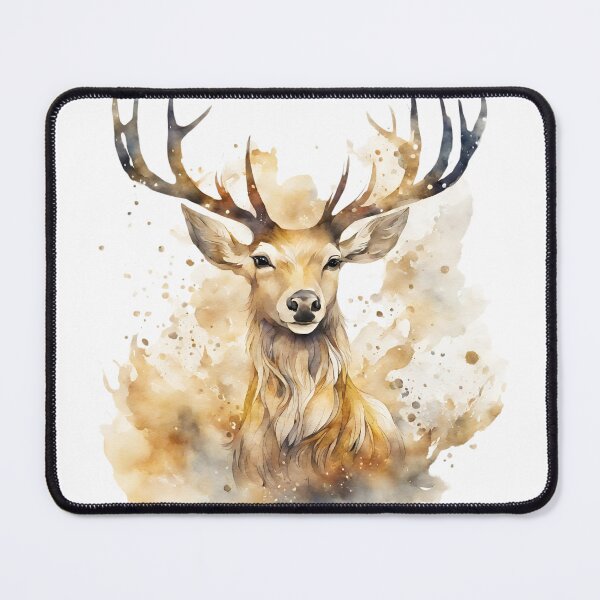 Item preview, watercolor deer designed and sold by Lunaawga.