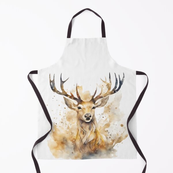 Item preview, watercolor deer designed and sold by Lunaawga.