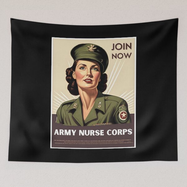 Item preview, Army Nurse Corps Vintage WWII Join Now Poster Style designed and sold by honesttiger.