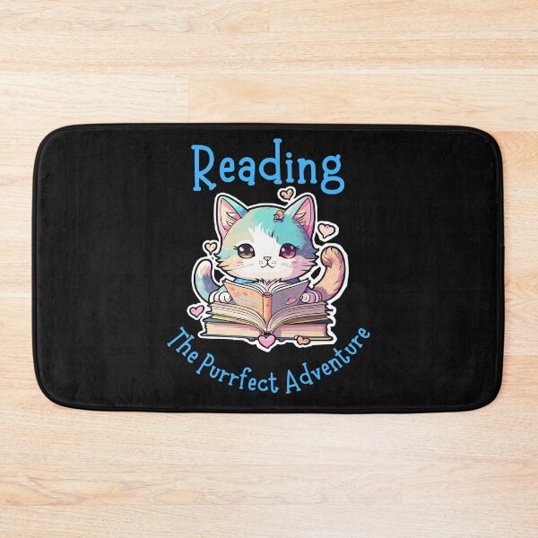 Item preview, Reading The Purrfect Adventure Cat With Book Funny Design designed and sold by EarthArtDesigns.
