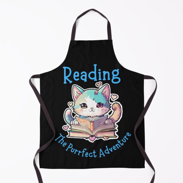 Item preview, Reading The Purrfect Adventure Cat With Book Funny Design designed and sold by EarthArtDesigns.