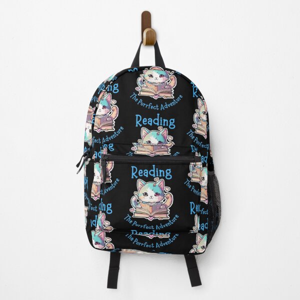 Item preview, Reading The Purrfect Adventure Cat With Book Funny Design designed and sold by EarthArtDesigns.