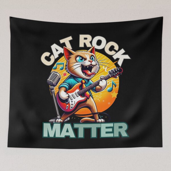Item preview, Rock Star Cat Musician Jam designed and sold by BlueGoldArt.