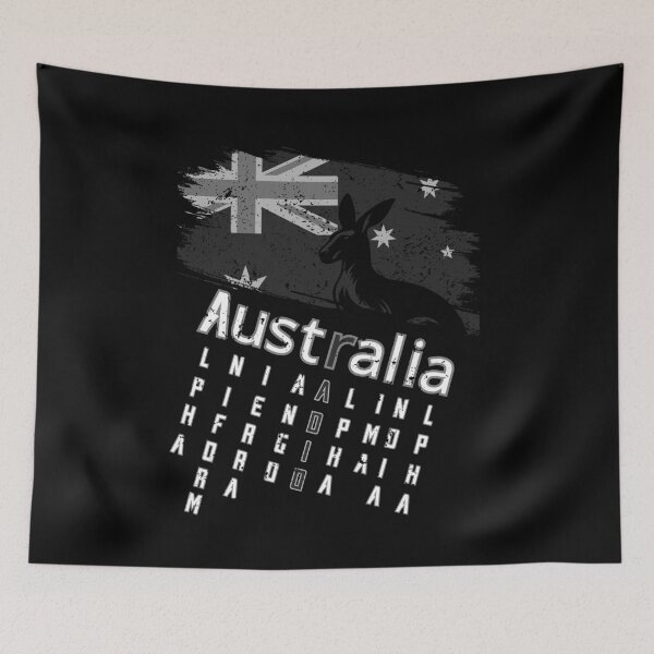 Item preview, Australian Kangaroo Australian Flag Amateur Radio Alphabet Cool Gifts For Amateur Radio Lovers Radio Operators Ham Radio Distressed designed and sold by Waves-of-Art.