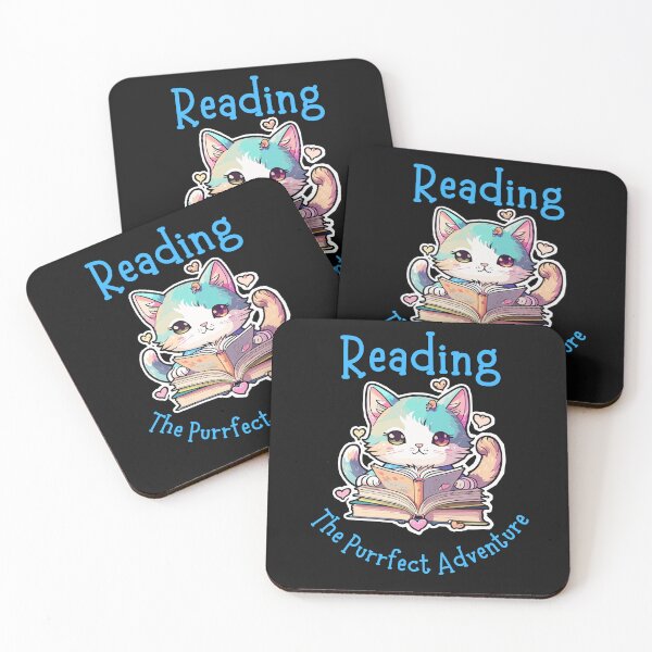 Item preview, Reading The Purrfect Adventure Cat With Book Funny Design designed and sold by EarthArtDesigns.