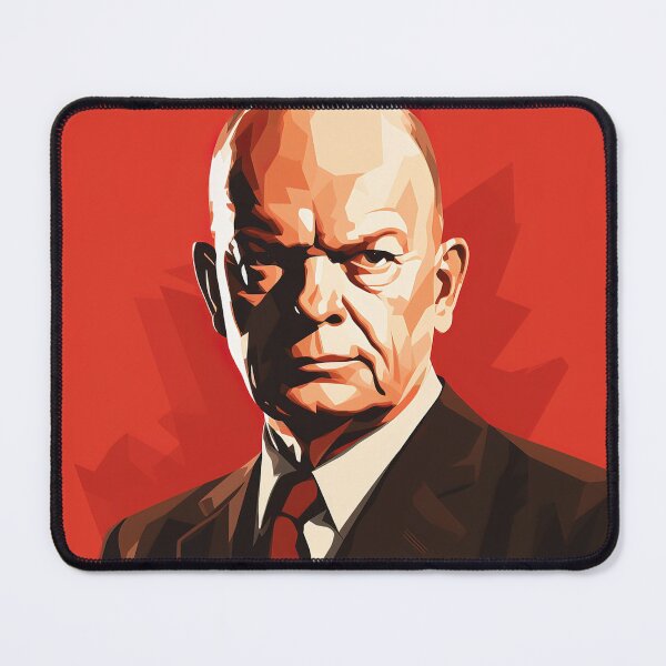 Item preview, Dwight D. Eisenhower | Red minimalism designed and sold by ComicsFactory.